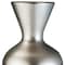 Homeroots 22" Brown and Silver Geometric Cylinder Polyresin Floor Vase 468954 - alternate 3
