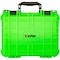 Eylar Compact 13.37in Gear Hard Case Waterproof w/ Foam Neon Green SA00001-NGRN - alternate 3