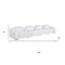 Homeroots 169" White Italian Leather Reclining USB Sofa 632870 - alternate 4