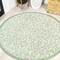 Jonathan Y Madrid Vintage Filigree Textured Weave Cream/Green 5 ft Round Indoor/Outdoor Area Rug SMB107J-5R - alternate 1