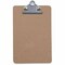 Universal Hardboard Clipboard, 3/4" Capacity, 5 x 8 Sheets, Brown, 3PK UNV05610VP - alternate 2