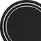 Homeroots 6' Black And Ivory Round Indoor Outdoor Area Rug 545942 - alternate 7