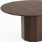 Homeroots 60" Brown Wood Pedestal Base Round Top Dining Table 720956 - alternate 4