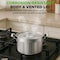 Nutrichef 5-Quart Stainless Steel Stockpot with Lid- 18/8 Food Grade Heavy Duty Inox Large Stock Pot for Stew NCSPT5Q - alternate 3
