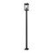 Z-Lite Hartwell 4-Light Outdoor Post Mounted Fixture, 10 in W x 115.25 H, Sand Black 5019PHBS-536P-BK - alternate 4