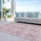 Homeroots 9' X 12' Pink Purple And Sky Blue Geometric Washable Indoor Outdoor Area Rug 612819 - alternate 6