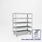 Pucel Five Shelf Heavy Duty Stock Cart, 24 in W x 48 in D x 58 in H, Light Blue L-2448-S - alternate 1