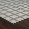 Homeroots 10' Cream and Beige Geometric Distressed Indoor Outdoor Runner Rug 558792 - alternate 3