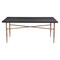 Homeroots 72" Black and Bronze Wood and Steel Dining Table 557691 - alternate 5