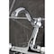 Kingston Brass Two-Handle Wall Mount Bridge Kitchen Faucet, Polished Chrome KS3251PL - alternate 4