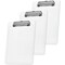 Acrimet Clipboard Memo Size A5 Low Profile Clip (Plastic) (Clear Crystal Color), 3PK 137B.3 - alternate 1