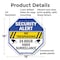 Signmission Security Alert No Trespassing 24 Ho, 18 Inch X 18 Inch, Plastic Sign OC-P-18-185 - alternate 6