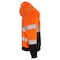 Dome75 Full-zip Hoodie, ANSI/ISEA 107-2020 Class 3, Polyester, HiVis Orange/Black Bottom, 2X DHZ1632 - alternate 5