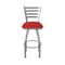 Holland Bar Stool Co 410 Jackie Stainless Steel 36in Swivel Bar Stool with Canter Red Seat 41036SS011 - alternate 3