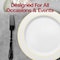 Smarty Had A Party Black Baroque Disposable Plastic Dinner Forks, 480PK 8310-B-CASE - alternate 5
