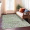 Homeroots 3' X 5' Olive Green And Ivory Argyle Washable Indoor Outdoor Area Rug 615806 - alternate 5