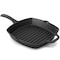 Megachef 10.4 Inch Pre-Seasoned Cast Iron Griddle with Tempered Glass Lid MCCI-72626 - alternate 5