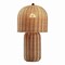 Jonathan Y Minna 22.5" Modern Coastal Woven Rattan Arched LED Table Lamp, Natural Brown JYL5702A - alternate 1