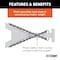 Curt Safety Chain, 48 in L, 30 Grade, 5000 lb Working Load, Steel, Zinc 80031 - alternate 4