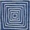 Homeroots 5' X 8' Navy Blue And Ivory Geometric Washable Indoor Outdoor Area Rug 600757 - alternate 5