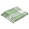 Homeroots 50" X 60" Green Woven Cotton Checkered Throw Blanket with Fringe 516568 - alternate 5