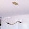 Vaxcel Edgewater 1L LED Gold Brass Contemporary Crystal Linear Chandelier Island Pendant Light Fixture P0428 - alternate 5