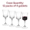 Smarty Had A Party 11 oz. Crystal Cut Plastic Wine Goblets (48 Goblets), 48PK 1817-CASE - alternate 5