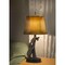 Homeroots 31" Bronze Bears After the Honey Table Lamp With Brown Faux Leather Shade 524661 - alternate 3