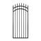 Nuvo Iron 33in Wx68in H Tiger Eye Gate Arched Rails, Self Close Hardware w/Double Side Handle 36in W Openings,  ITGA3368 - alternate 1