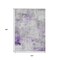 Homeroots 10' X 14' Lavender Gray And Ivory Abstract Washable Indoor Outdoor Area Rug 616878 - alternate 4
