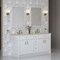 James Martin Vanities Bellshire 72" Double Vanity, Bright White w/ 3 CM Tajnar Eclos Top 660-V72-BW-3TJR - alternate 5