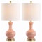 Jonathan Y Cox 22" Metal/Glass LED Table Lamp, Light Coral, 2PK JYL4033D-SET2 - alternate 1