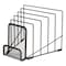 Tru Red Metal Incline Sorter with Wire Mesh Mobile Device Holder, 6 Sections, Matte Black TR57561-CC - alternate 2