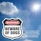 Signmission Dog Warning Shield Sign Beware Of Dogs, 6 inch X 6 inch, Vinyl Decal, 2PK SHI-D-2PACK-6-376 - alternate 4