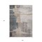 Homeroots 9' X 12' Gray Charcoal And Beige Abstract Washable Indoor Outdoor Area Rug 588526 - alternate 6