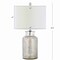Jonathan Y Emilia 24.5 in. Trellis Pattern Glass LED Table Lamp, Mercury Silver, 2PK JYL1063A - alternate 3