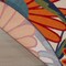 Homeroots 10' Ivory Blue And Orange Round Floral Indoor Outdoor Area Rug 545041 - alternate 5