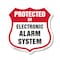 Signmission Security Alarm Shield Sign Protected By, 6 Inch X 6 Inch, Plastic Sign SHI-P-6-460 - alternate 1