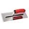 Powertec Stainless Steel Trowel with 1/4in x 3/8in Square Notch, Soft Grip Handle for Cement, Concrete 72181 - alternate 1