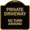 Signmission Black & Gold, 18 Inch x 18 Inch, Heavy Gauge Aluminum A-DES-BG-1818-9780 - alternate 1