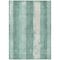 Homeroots 9' X 12' Pale Aqua And Teal Blue Striped Washable Indoor Outdoor Area Rug 617852 - alternate 4