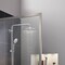 Anzzi Welle 74x34in Framed Fixed Shower Screen Door, Brushed Nickel with 5/16in 8mm Tempered Clear Glass SD-AZ22-01BN - alternate 7