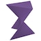 Leisuremod Triangular 15.75 in W, 17 in L, ABS Plastic, Purple RS17PU - alternate 5