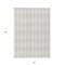Homeroots 5' X 8' Ivory And Beige Geometric Washable Indoor Outdoor Area Rug 577056 - alternate 5
