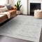 Homeroots 5' X 8' Silver And Ivory Southwestern Washable Indoor Outdoor Area Rug 593721 - alternate 4