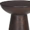 Homeroots 16" Redwood and Brown Solid Wood and Wood Tray Table 605397 - alternate 4