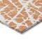 Homeroots 2' X 3' Orange and White Abstract Washable Non Skid Indoor Outdoor Area Rug 559280 - alternate 4