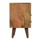 Homeroots 20" Brown Solid Wood Two Drawer Nightstand 651551 - alternate 10