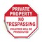 Signmission Private Property No Trespassing Vio, 10 Inch X 10 Inch, Vinyl Decal OC-D-10-148 - alternate 1