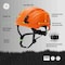 Ge Safety Helmet, Non-Vented, Orange GH401O - alternate 3